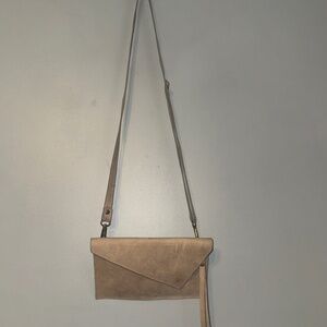 Unique Hand Stitched & Impala Stamped Leather Western Crossbody Wristlet Purse